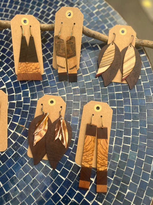 One-of-a-Kind Handmade Earrings - Chefdude Boards