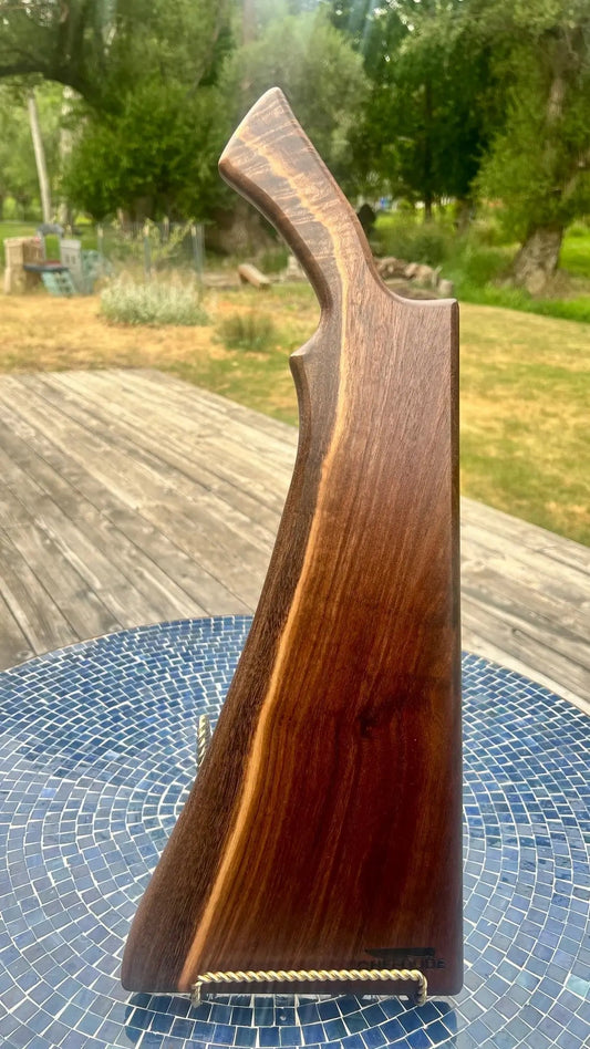 One-of-a-Kind Oregon Black Walnut Serving Board with Cleaver Handle - Chefdude Boards