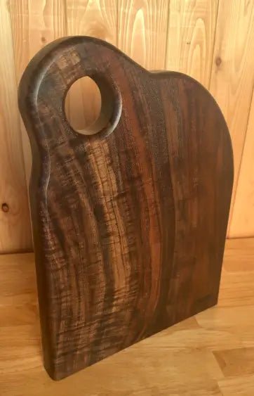 Oregon Black Walnut Board with Sloped Shoulder - Chefdude Boards