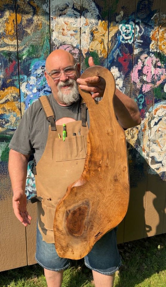 Oregon Black Walnut Live-Edge Charcuterie Board - Chefdude Boards