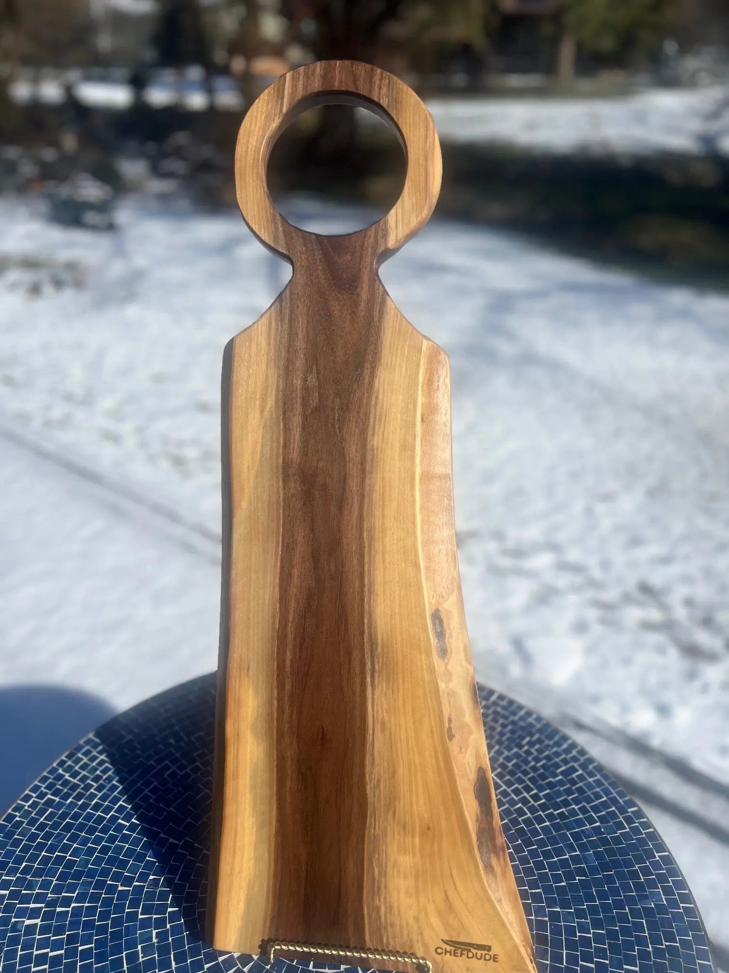 Oregon Black Walnut Signature Live Edge Charcuterie Board – 31" - Chefdude Boards