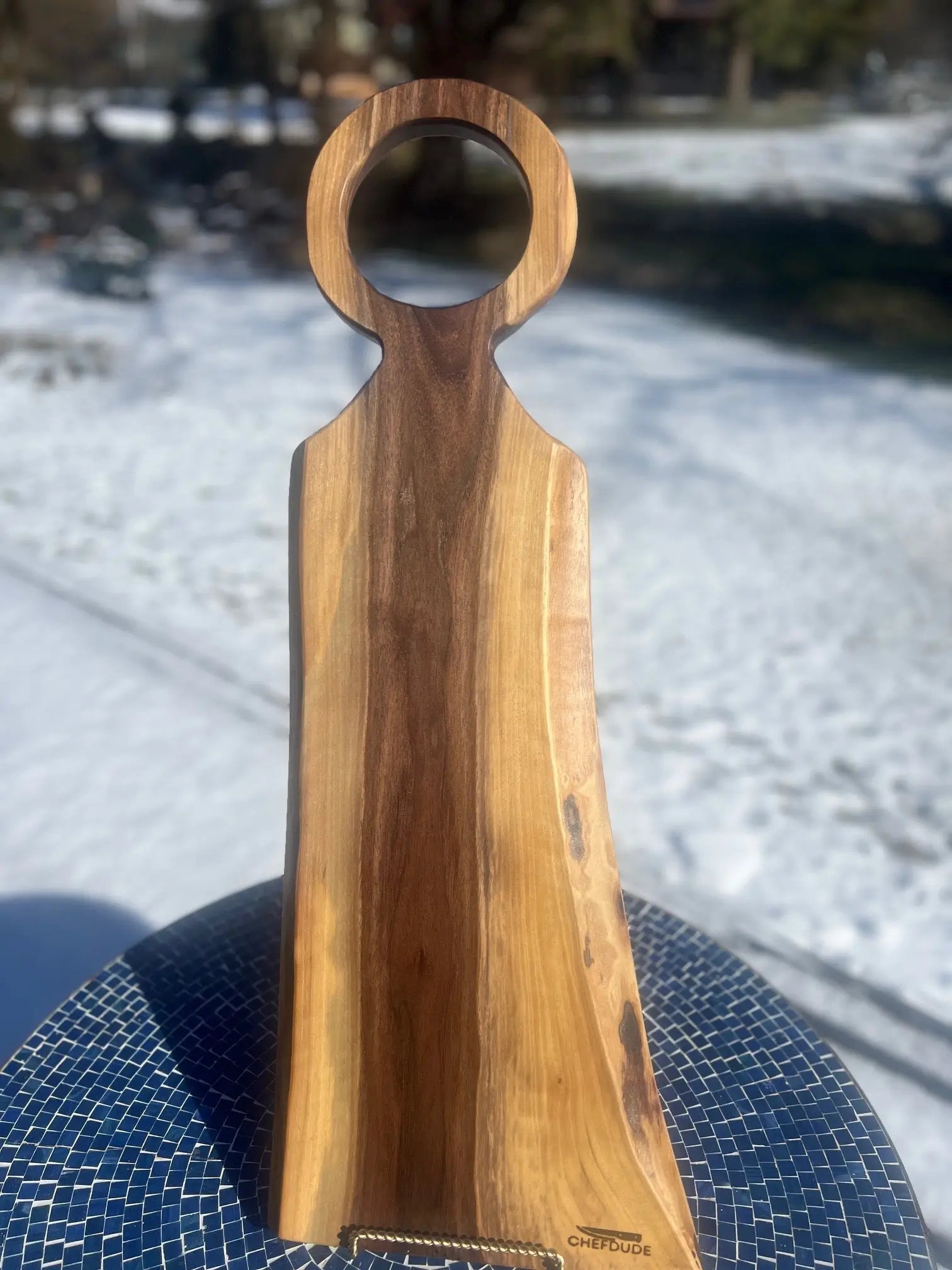Oregon Black Walnut Signature Live Edge Charcuterie Board – 31" - Chefdude Boards