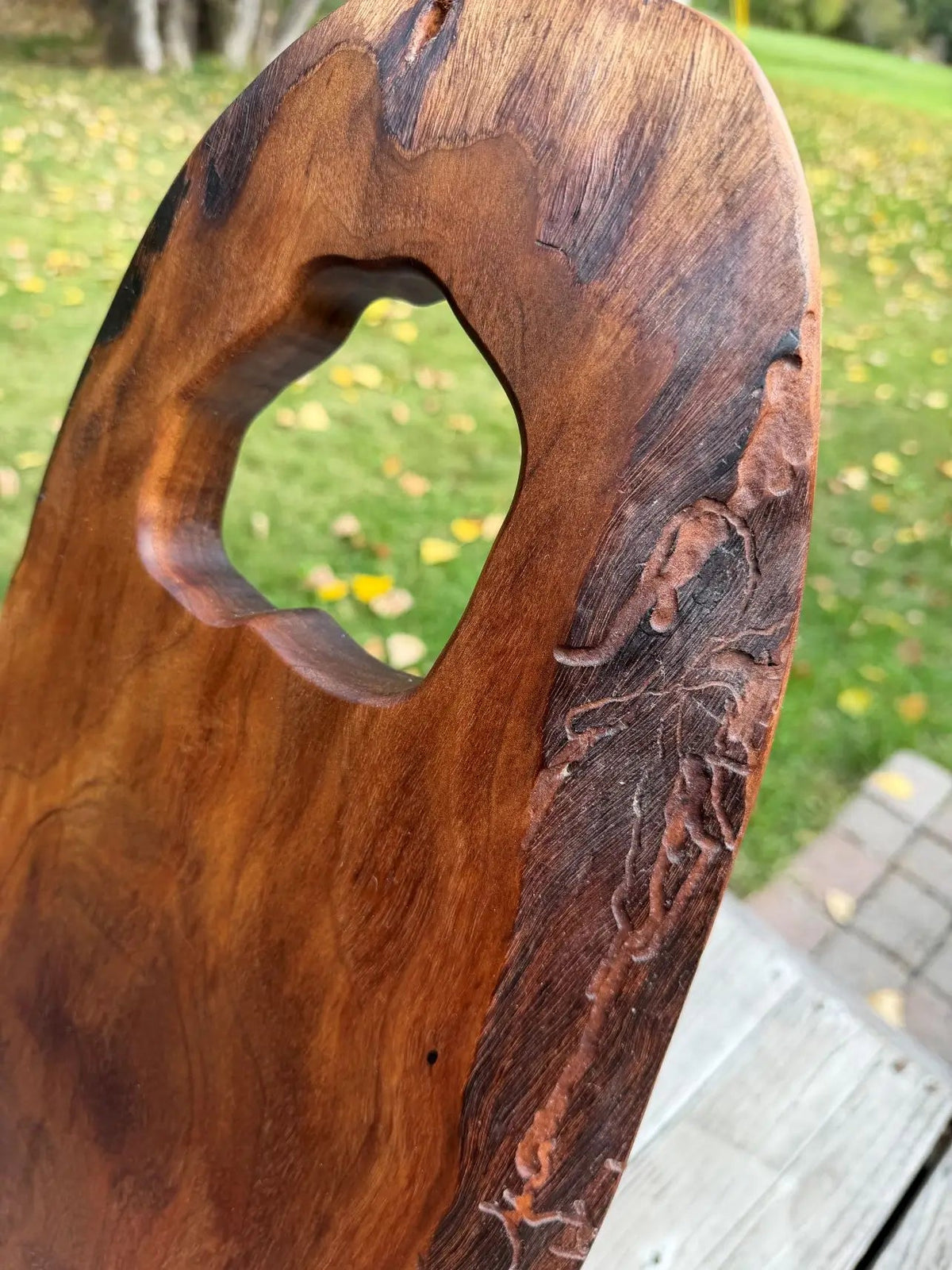Oregon Black Walnut Signature Live Edge Serving Board – Natural Character - Chefdude Boards