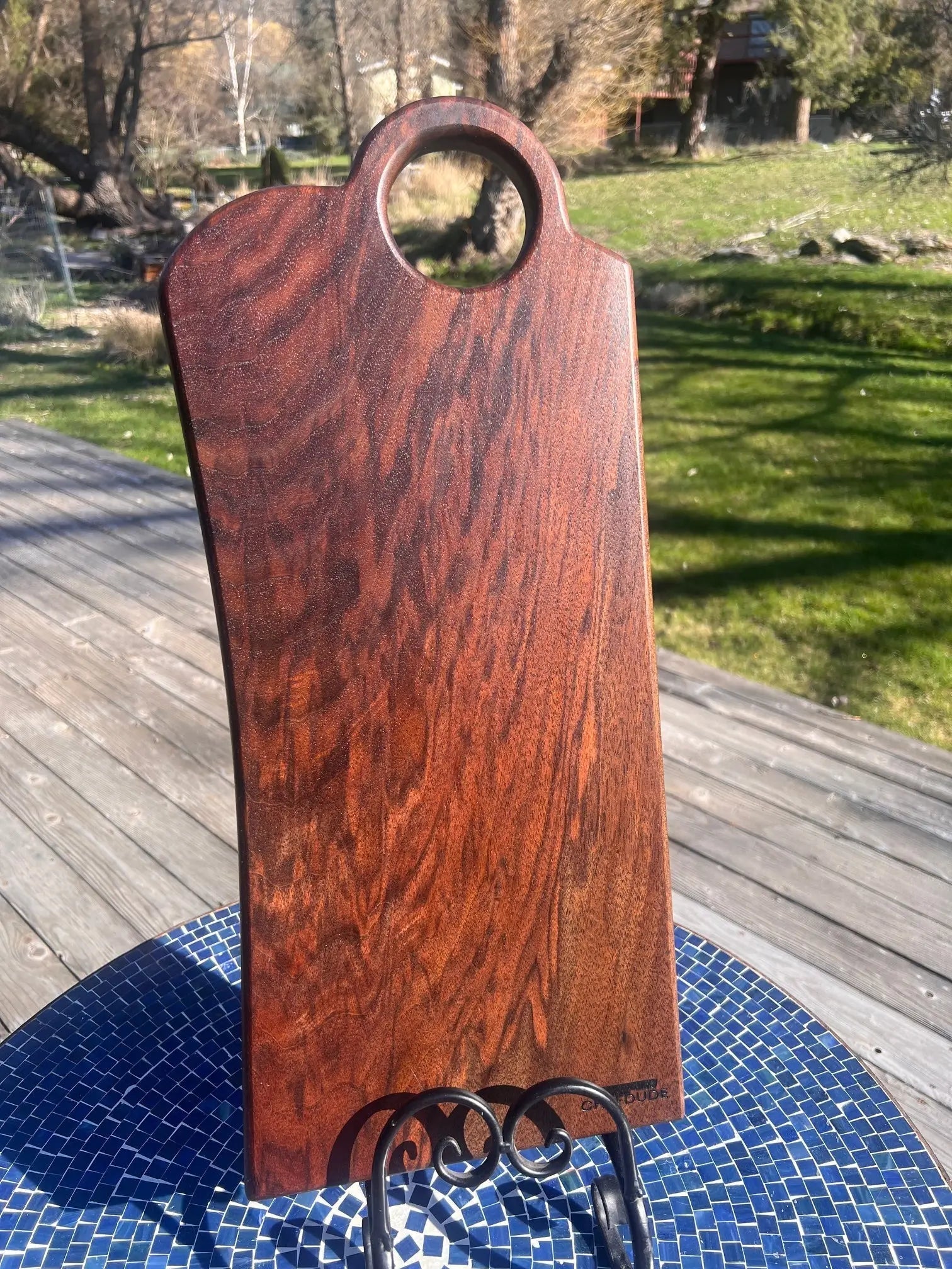 Signature Series - Oregon Black Walnut in Reddish Tones with Incredible Figuring - Chefdude Boards