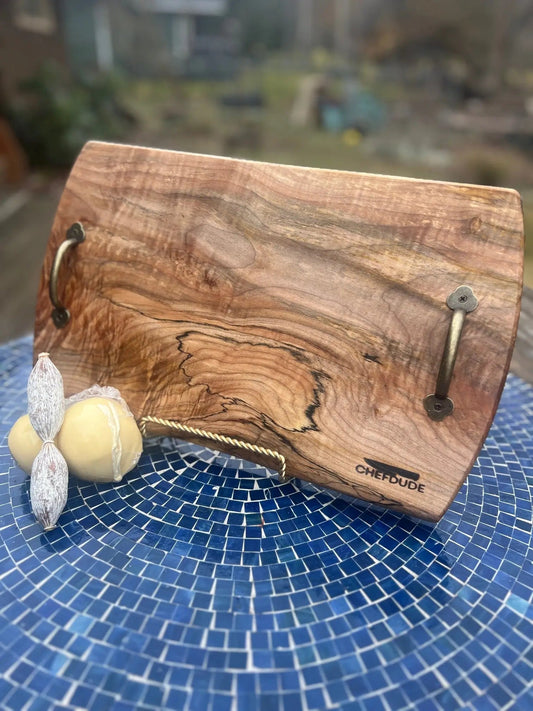 Small Spalted Maple Serving Tray - Chefdude Boards