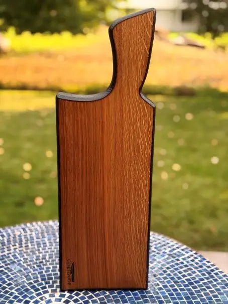 Solid White Oak Chopping Block with Yakisugi Edges — 20" - Chefdude Boards