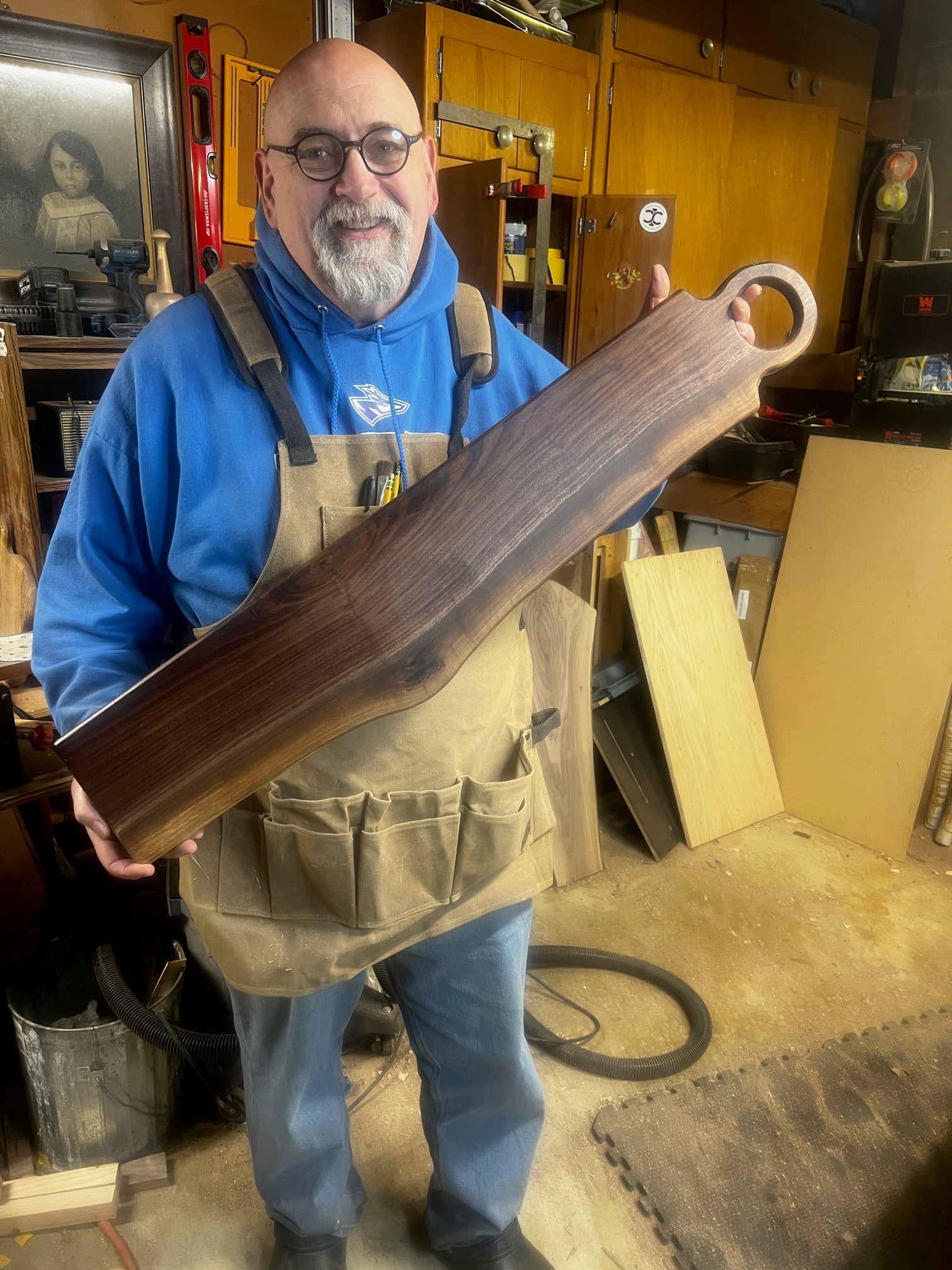 The Entertainer — Extra - Long Black Walnut Charcuterie Board - Chefdude Boards