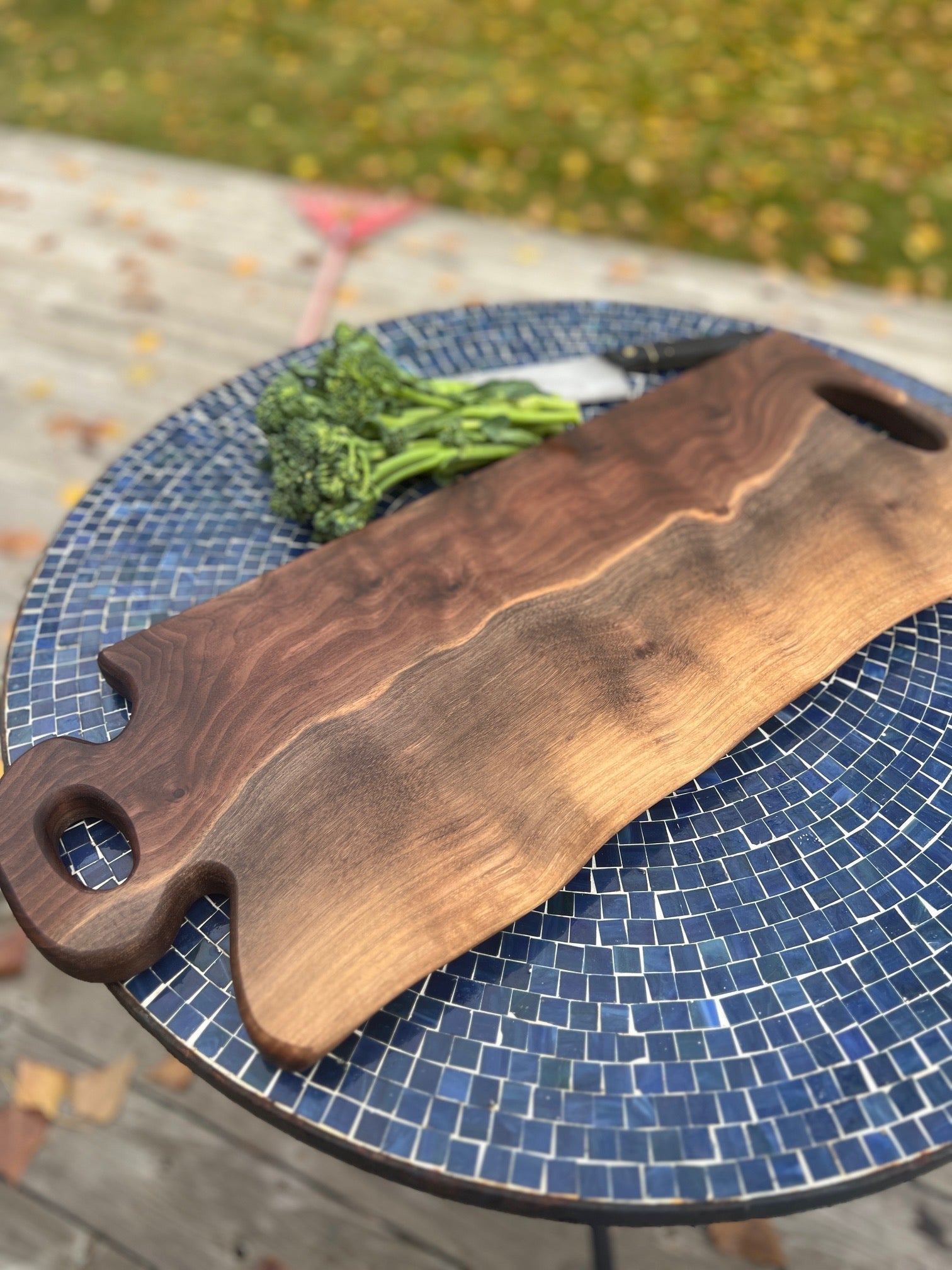The Heirloom — Black Walnut Dual - Handle Charcuterie Board - Chefdude Boards