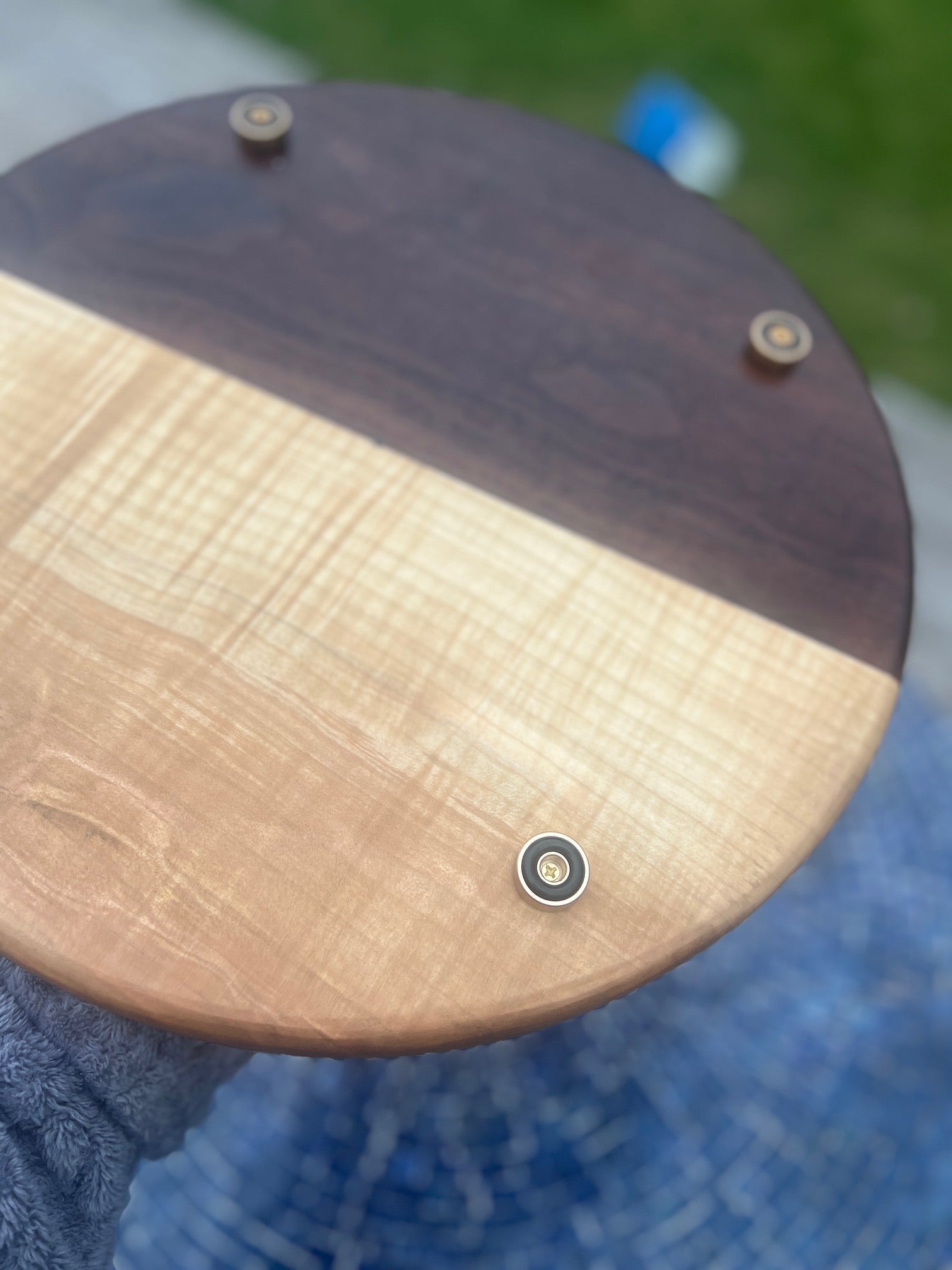 The Meridian - Black Walnut & Figured Maple - Chefdude Boards