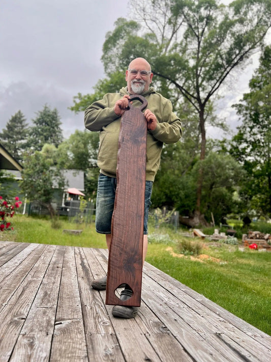 The Party Board: 4.5 feet of solid walnut - Chefdude Boards