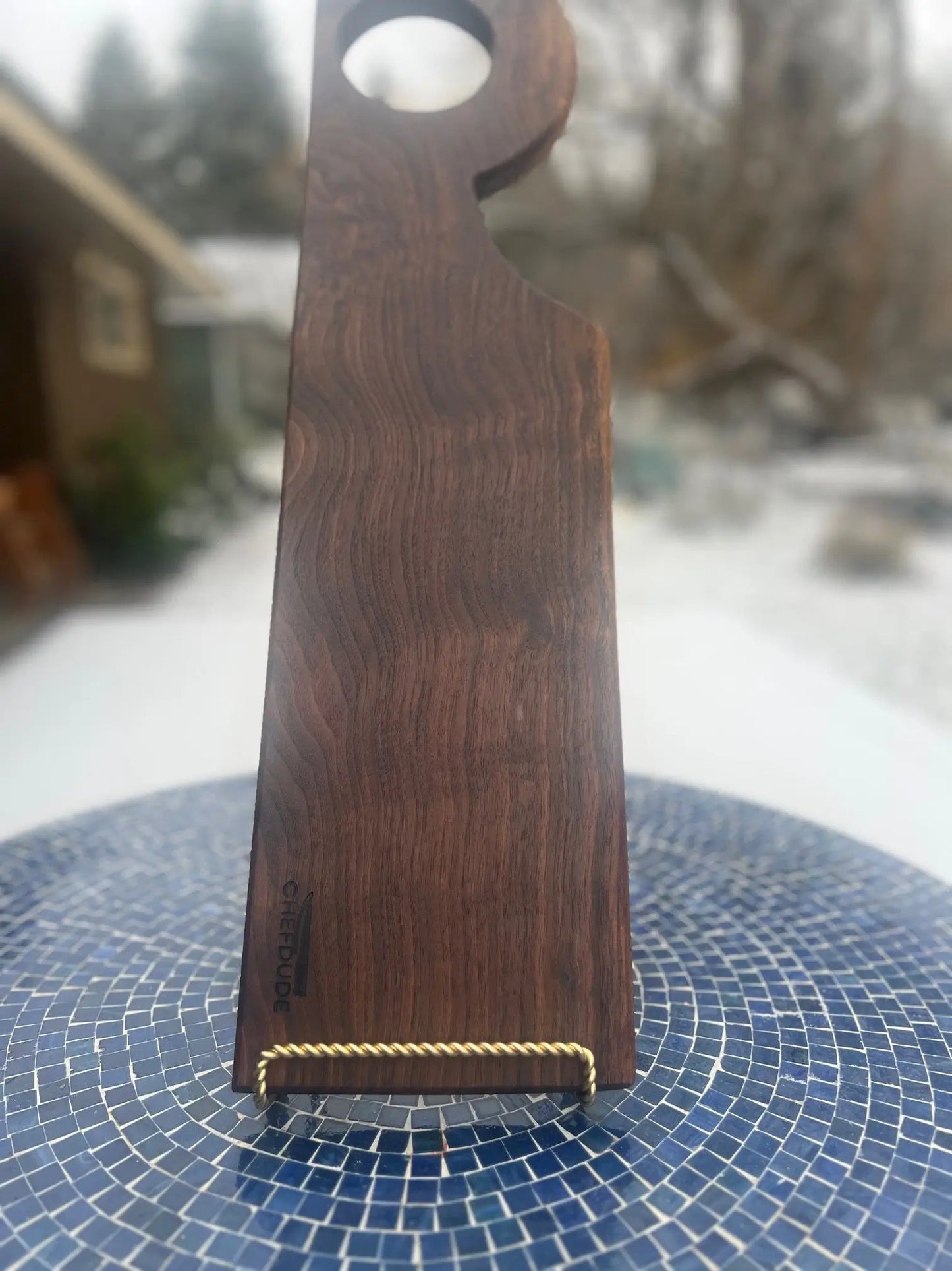 Welcome Board - Oregon Black Walnut Charcuterie Board - Chefdude Boards