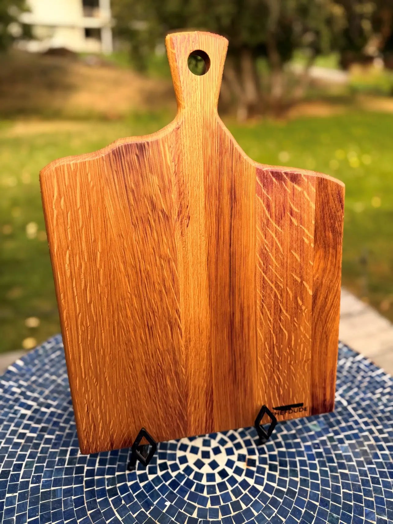 Reclaimed Wine Barrel Serving Board – Quarter-Sawn White Oak